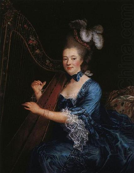 Francois-Hubert Drouais Portrait of Genevieve Rinteau de Verrieres china oil painting image